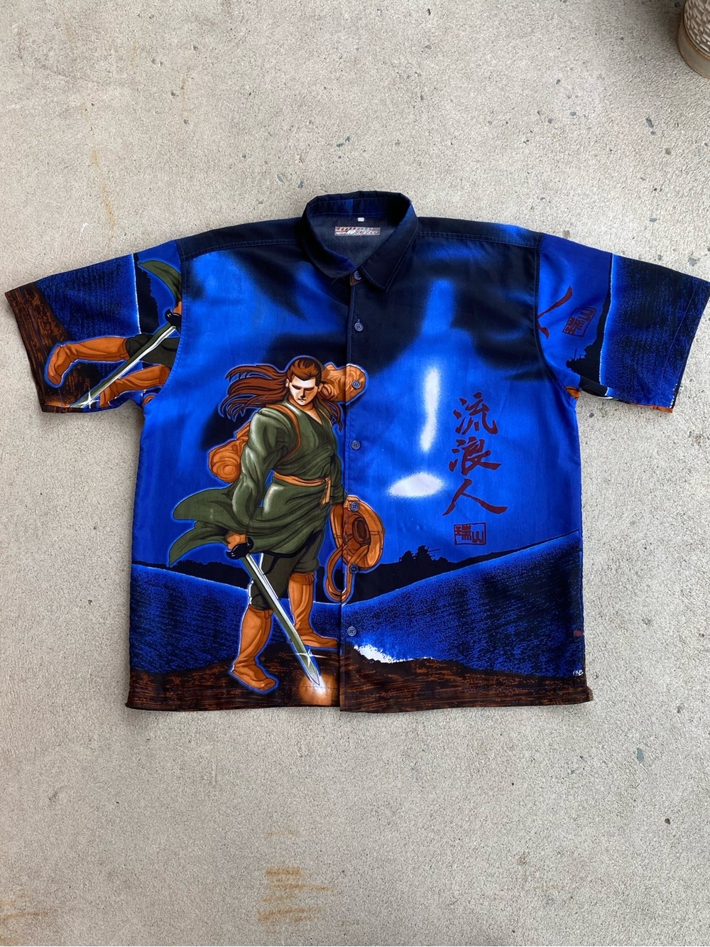 Y2k/Hip Hop No Excess Button-Up Japanese / Anime Shirt